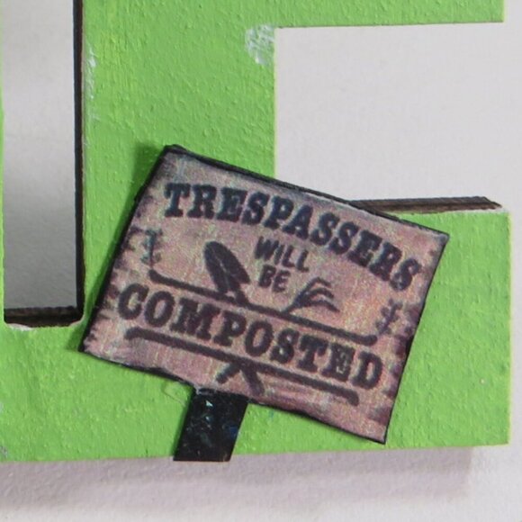 Wood Welcome Gardening Themed Sign (dimensional) - Picture 9 of 9